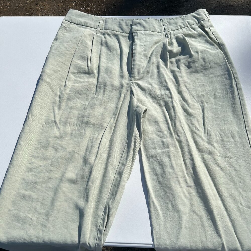 A New Day Mint Green Wide-Leg Pants – Flowy, Business Casual, Size 16